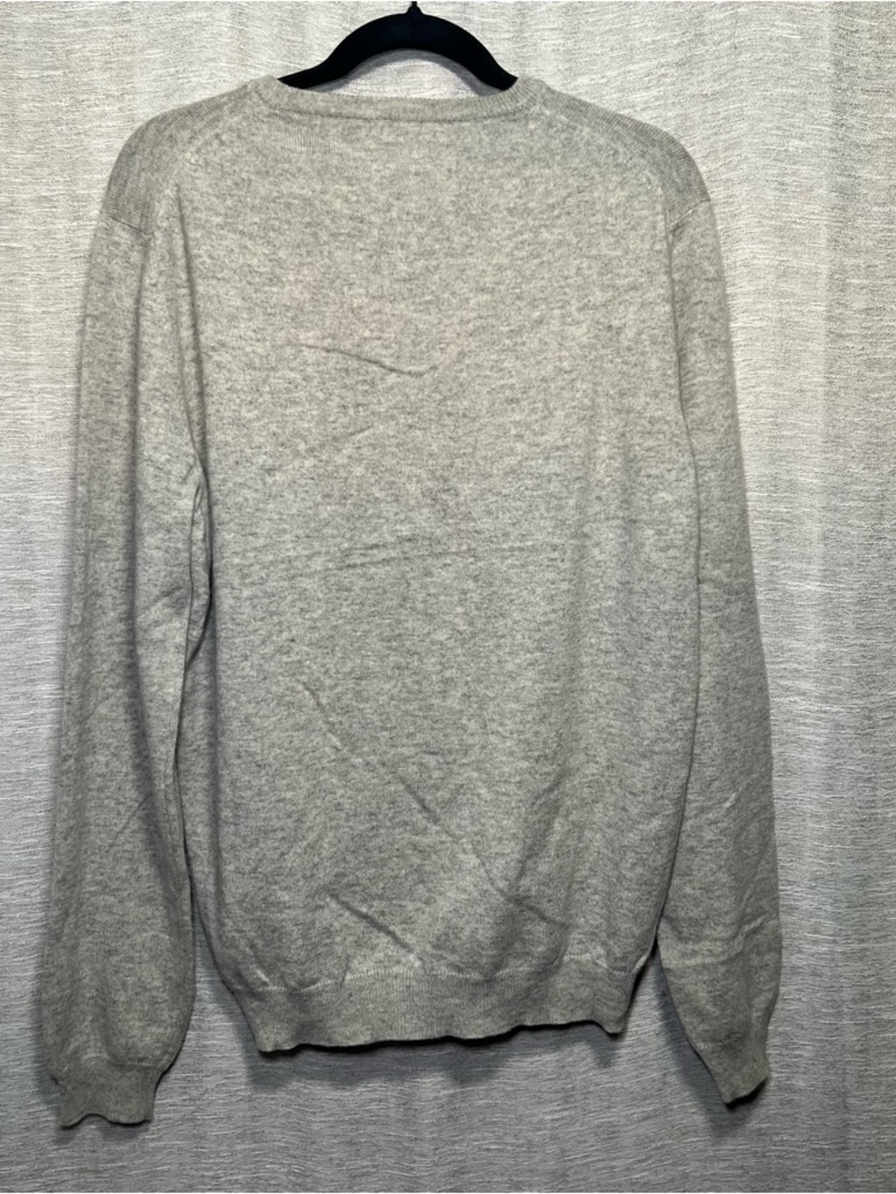 Malo 100% Cashmere Lux Sweater Gray Airplane Embroidered Crewneck Made in Italy - Picture 13 of 16